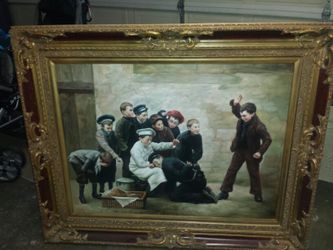 "Mischievous Boys" Painting/Art