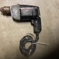 Corded Drill, Half Inch Variable Speed, 