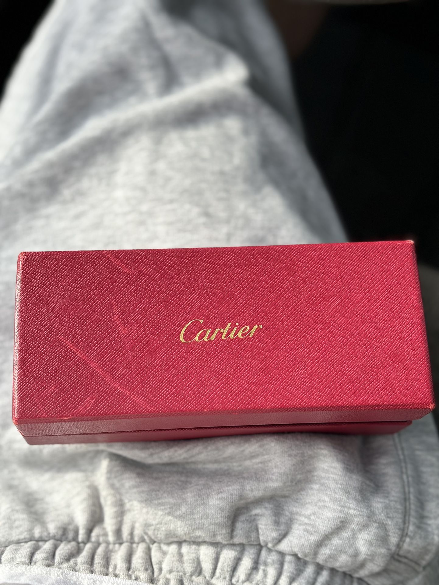 Cartier C Glasses | Red Tint 