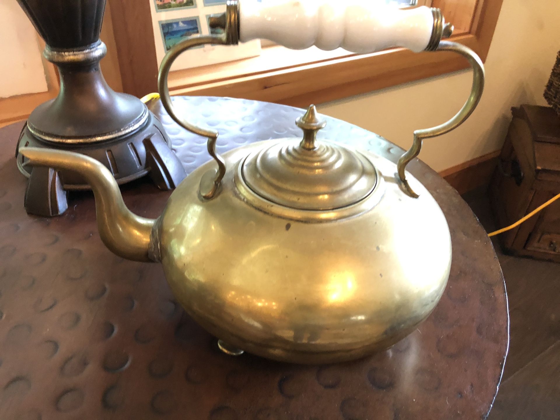 Antique Brass Tea Pot