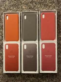 iPhone XS Max Apple Leather Case