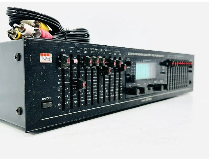 BSR Model EQ-3000 Stereo Frequency Equalizer Spectrum Analyzer