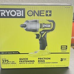 NEW RYOBI 1/2” 18v IMPACT DRILL