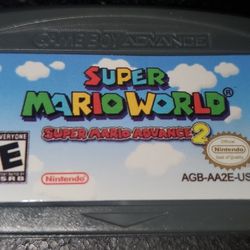 Super Mario Advance 2, Super Mario World GBA Video Game Cartridge Gameboy Advance 
