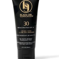 Face & Body Moisturizing Sunscreen Lotion SPF 30, No White-Residue for Melanin Rich Skin (2 Fl. Oz.)