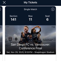 SDFC VS VANCOUVER MLS WESTERN CONFERENCE FINAL