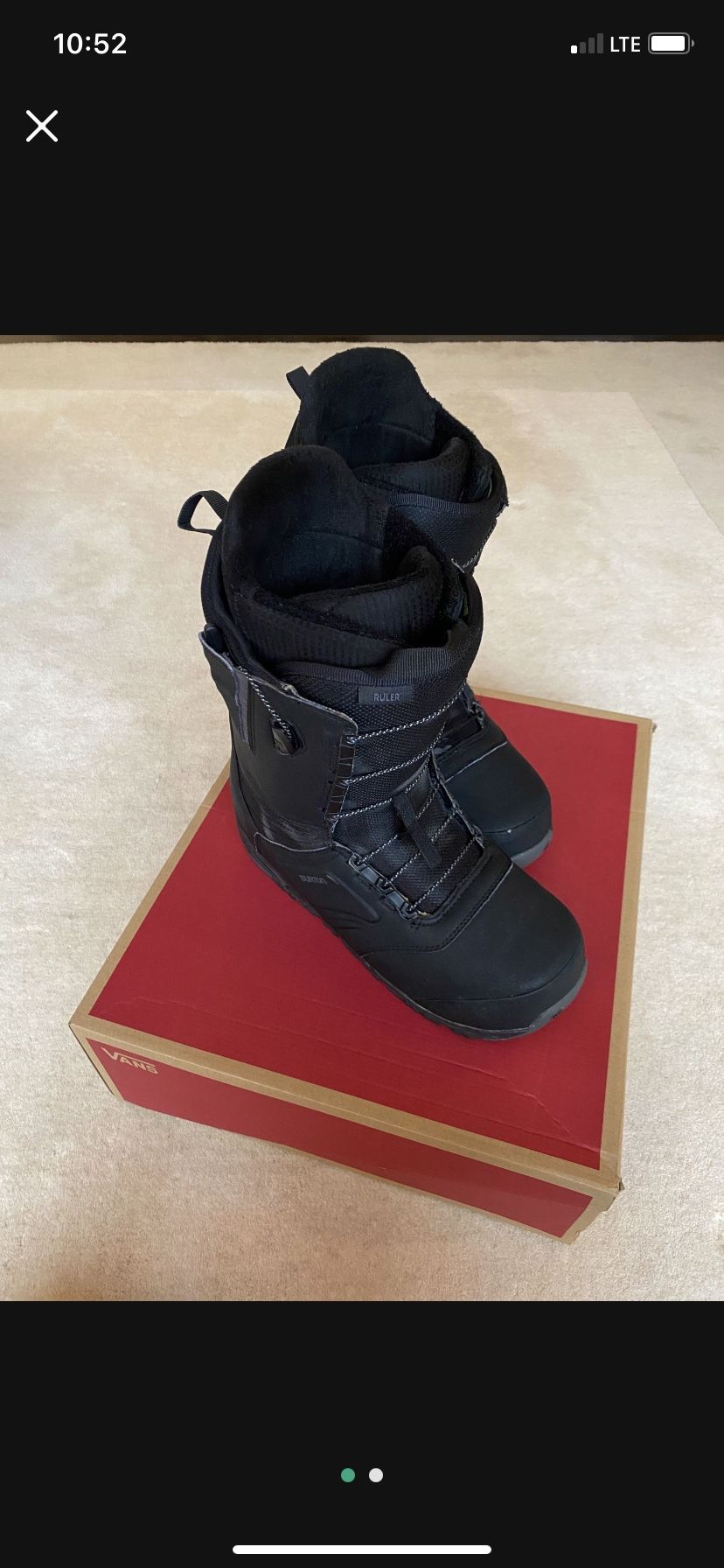 Men’s Burton Ruler Snowboard Boots - Size 12