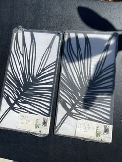 Home Decor - Black Leaves