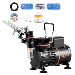 Airbrush Kit, Dual Fan Air Compressor Professional Airbrushing System Kit