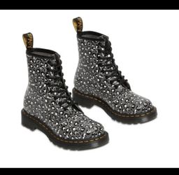 Dr. Martens 1460 Loud Leopard Gun Metal (contact info removed)9 Women's Size 7. Make an offer!