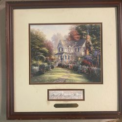 Thomas Kinkade 14x12 Framed Authenticated Print With COA