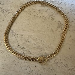 Real 14k Solid Cuban Link Chain 10mm