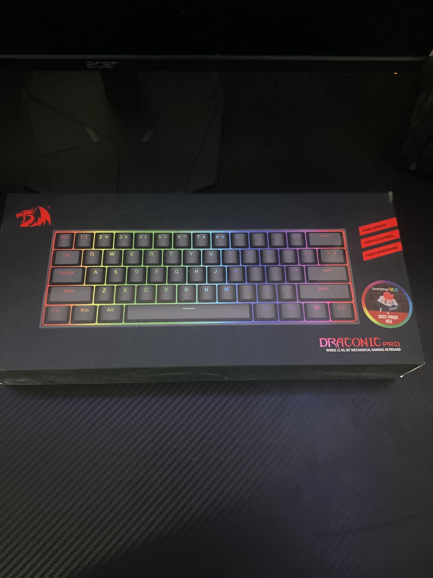 Redragon K530 Pro 60% Wireless RGB Mechanical Keyboard – Excellent Condition
