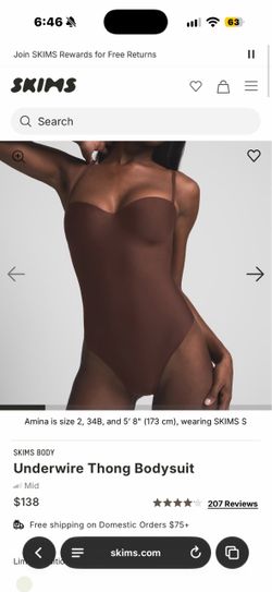skims underwire bodysuit