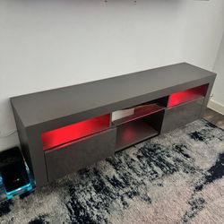 Floating Entertainment Center w/ Built-In LED Lighting – Highest Offer Takes It