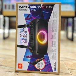 JBL PartyBox On-The-Go Essential Bluetooth Speaker Karaoke with Microphone 