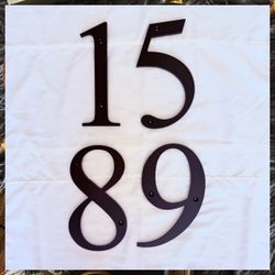 🔢 Modern Black House Address Numbers