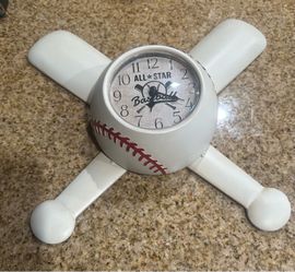 Baseball wall clock