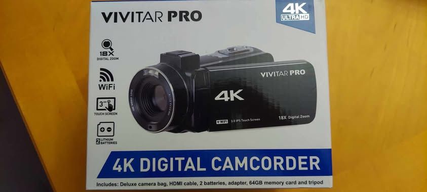 "Vivitar Pro 4k Digital Camcorder "