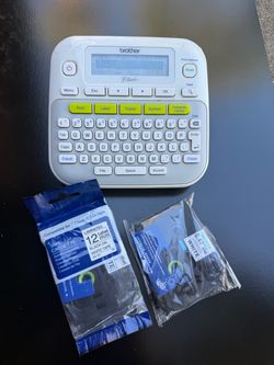 Brother P-touch PT-D210 Label Maker + 2 New TZe Tape Cassettes