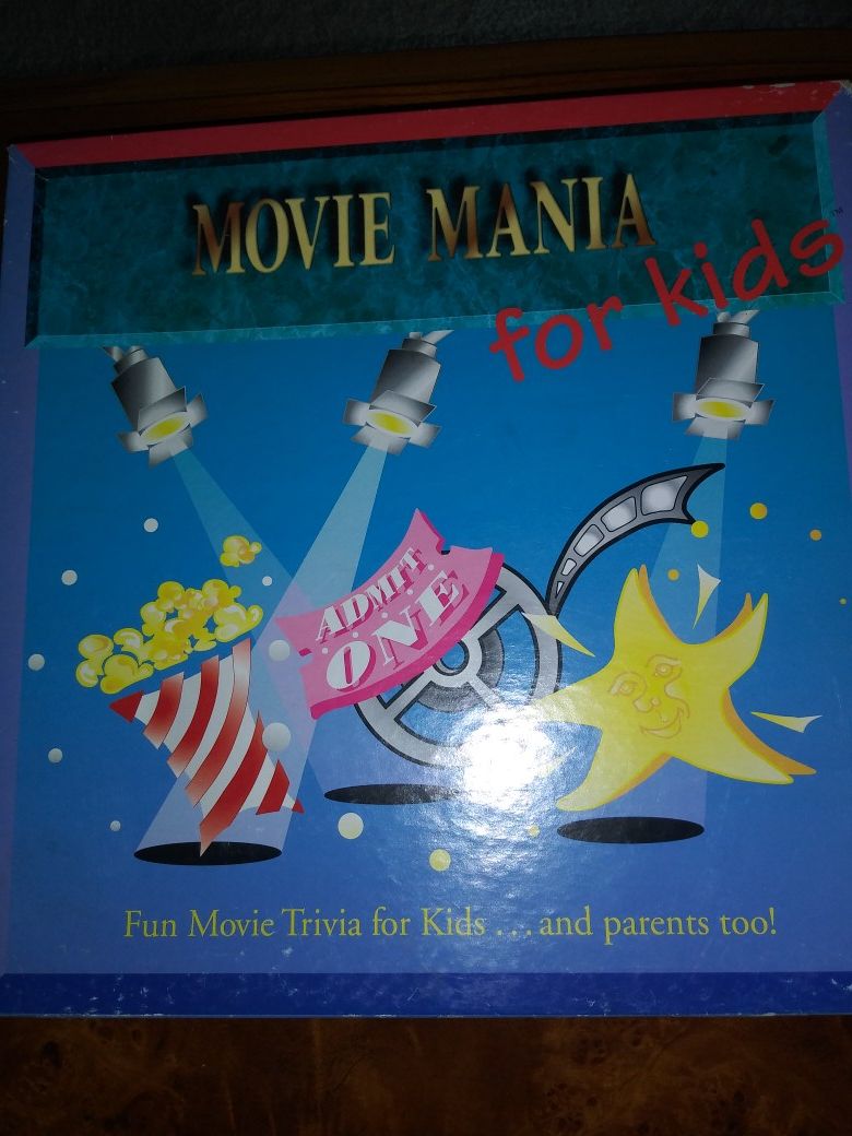 Board Game Movie Mania for Kids
