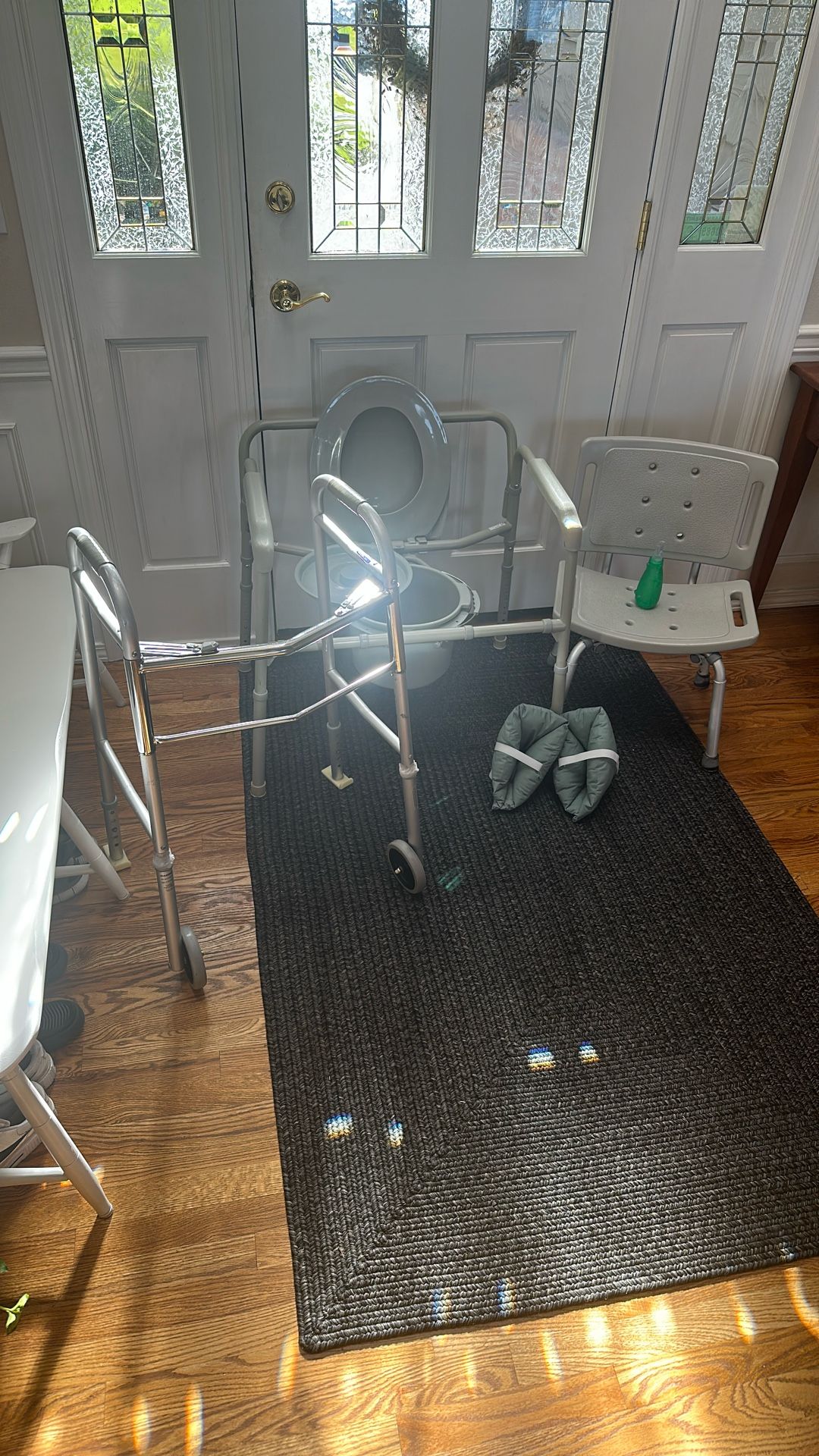 FREE- Walker, Commode, Shower Chair, Bed Booties