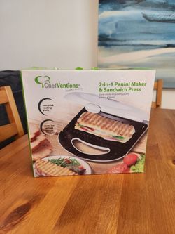 NEW IN BOX ChefVentions 2-in-1 Panini Maker & Sandwich Press (SE San Diego)