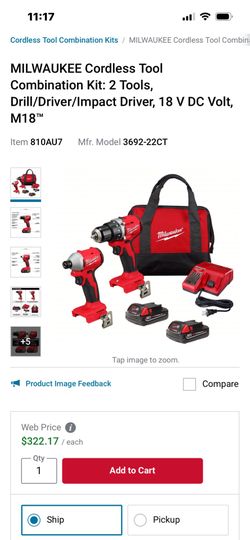 BRAND NEW MILWAUKEE M18 POWER TOOL SET. 🧰.  BRUSHLESS!!  2 POWER TOOLS. 2 BATTERIES. CHARGER. CANVAS BAG. GRAINGER $322(SEE AD). NOW ONLY $225 🧰🧰🧰