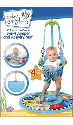 Baby Einstein 3-in-1 Jumper and Activity Mat, Colors of the Ocean