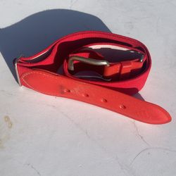 Red Adidas adult baseball extendable belt  27.5”-43.5”