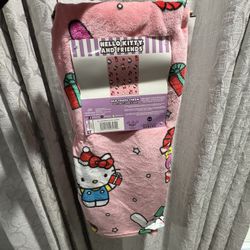 Hello kitty Baby Throw Blanket Christmas 