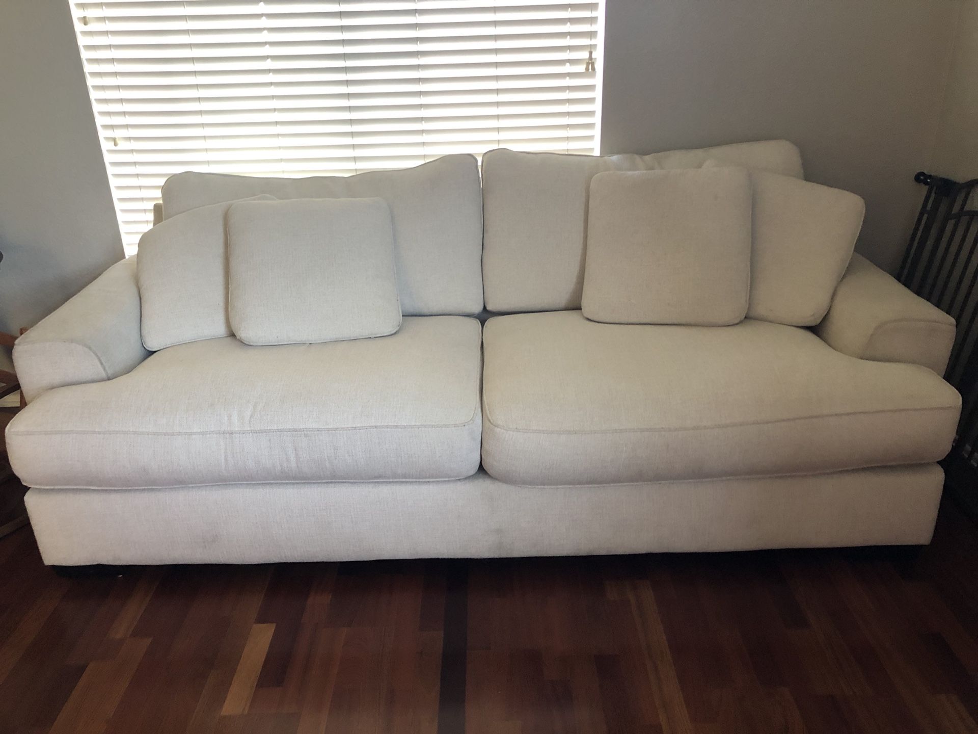 Macy’s white couch