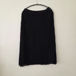 Pleaded Black Skirt
