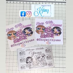 Stickers Customs For Parties / Business Cards