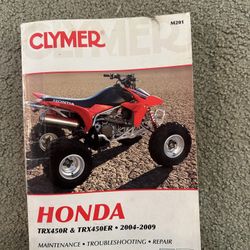 TRX 450R Clymer Manual