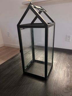Glass case decor