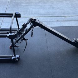 Yakima Hitch Mounted Swing Bicycle Rack for 4 Bikes with Ski/Snowboard Adapter