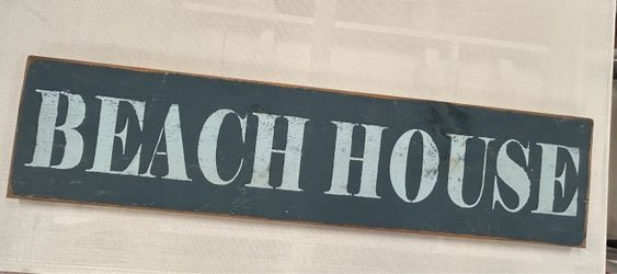 Vintage beach house wood wall decor by seven anchor designs 40”