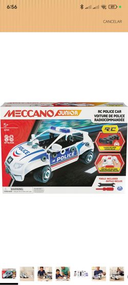Meccano Junior RC Police Car Building Set