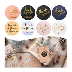 Thank You Stickers / 6 Rolls / 500 Count Each Roll 