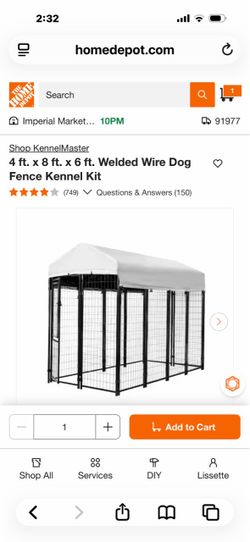 Dog fence kennel