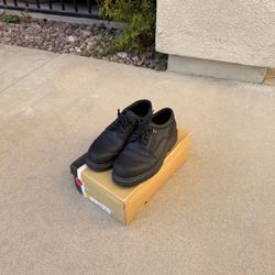 Team Black Leather Lace up Oxford Loafers Mens Size 8.5