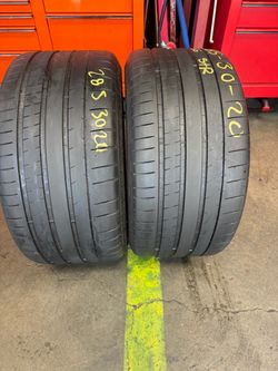 20” tires michelin 285/30/20 pilot super sport with install $100 both