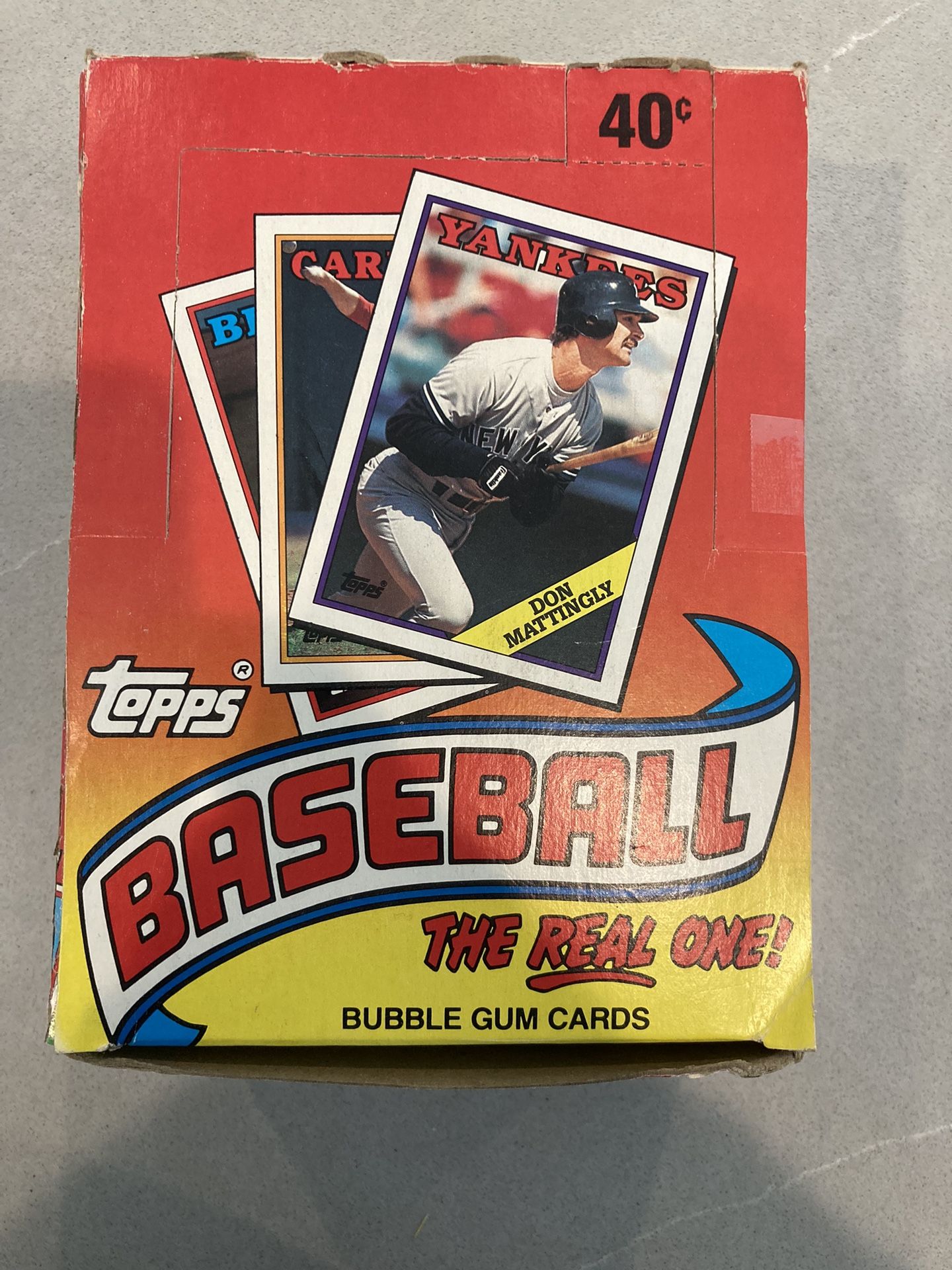 1988 Topps Baseball Unopened Wax Box