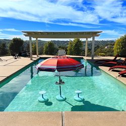 In Swimming Pool Furniture - Stools And Bar Table