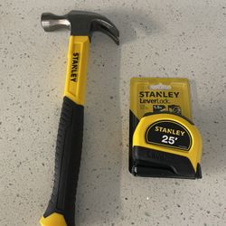 Stanley Hammer 🔨 16oz And 25’ Tape Measure 