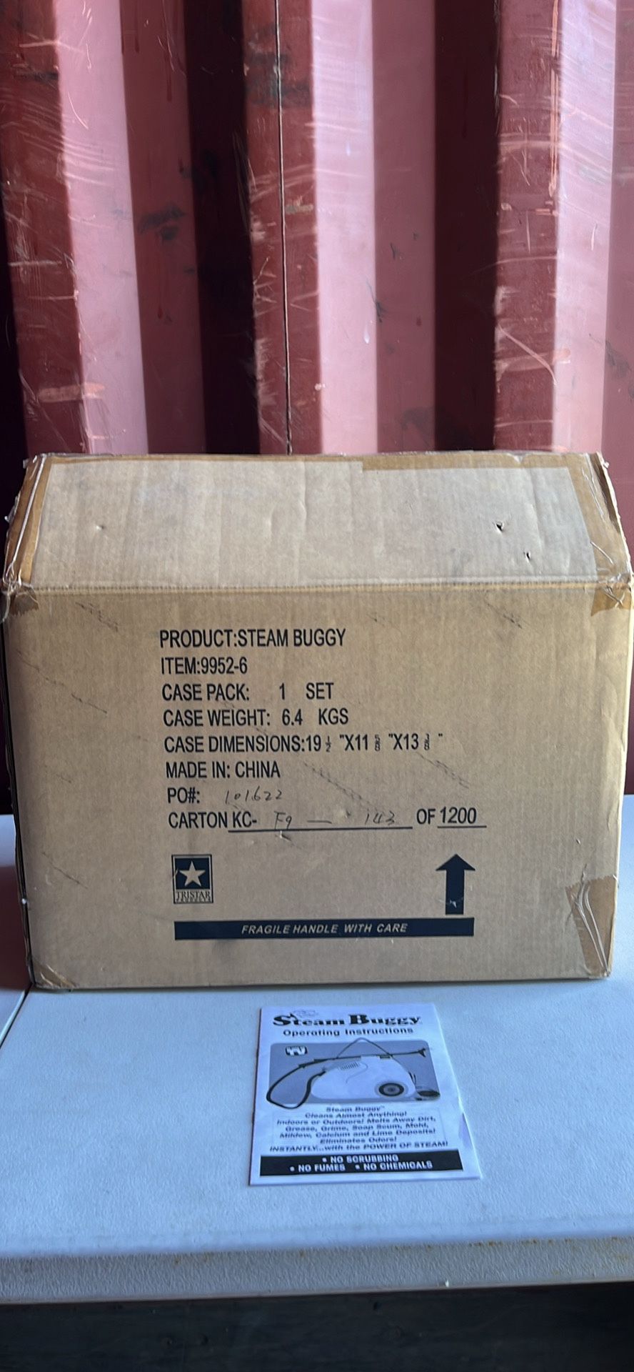 Steam Buggy Portable Steam Cleaner 9952-6 w/ Accessories - NOS -