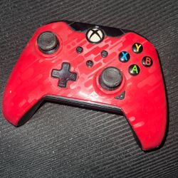 PDP Gaming Wired Controller for Xbox in the Phantasm Red 