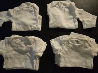 0-3 White Gerber Onesies New & Used