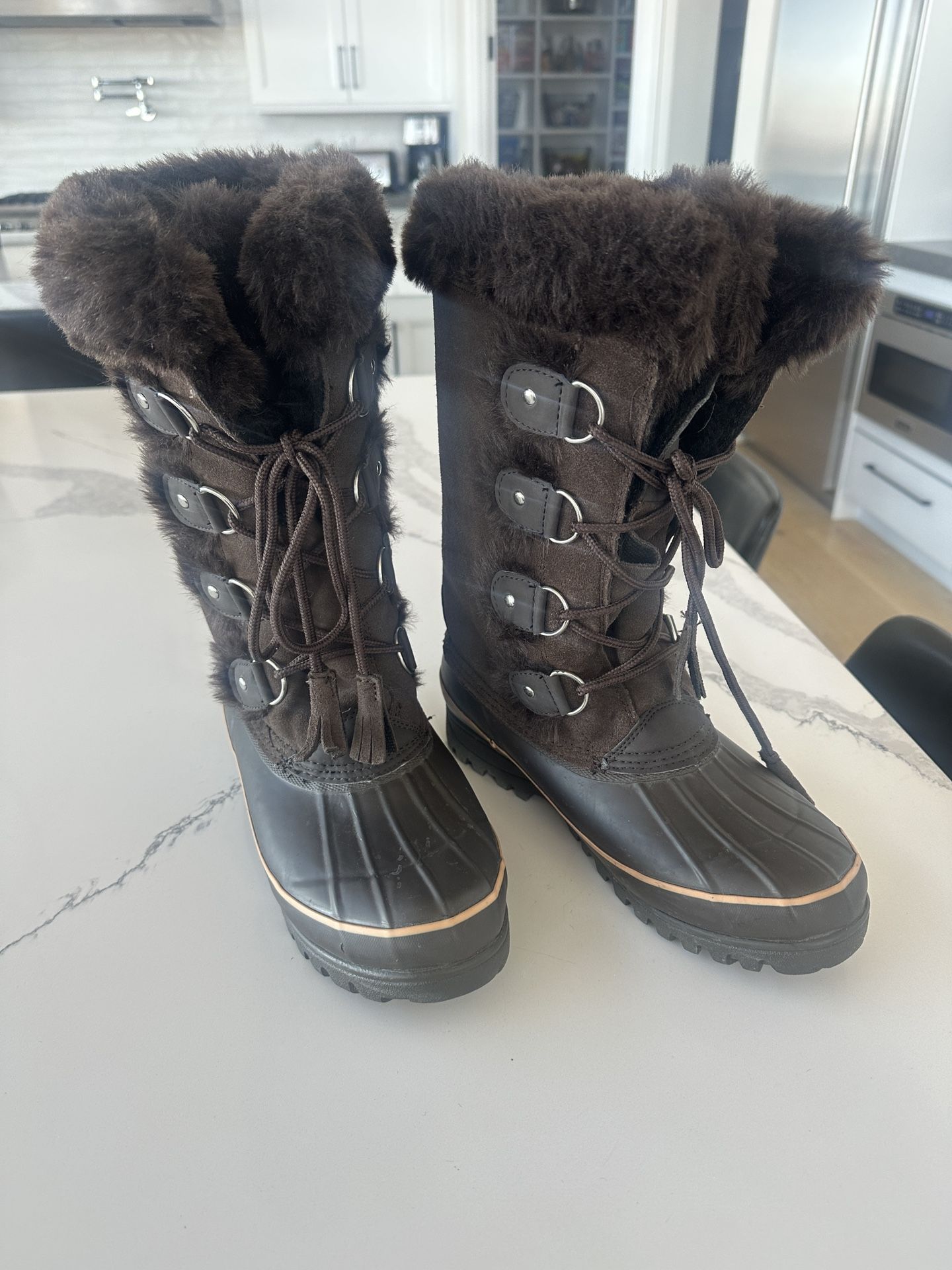 Brown Snow Boots